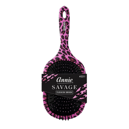 Savage Patterned Paddle Brush Small Leopard/Zebra